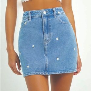 PacSun denim mini skirt